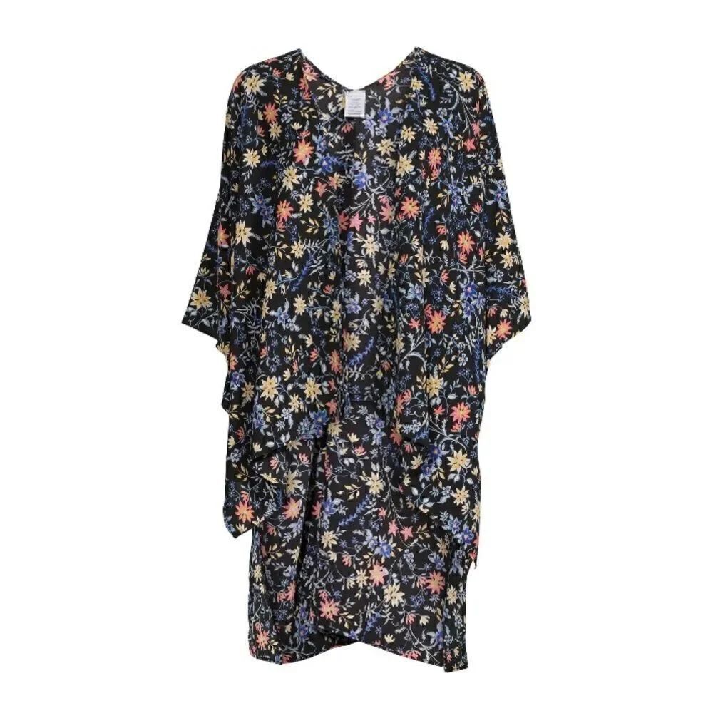 Women’s Waterfall Printed Kimono Layering Piece